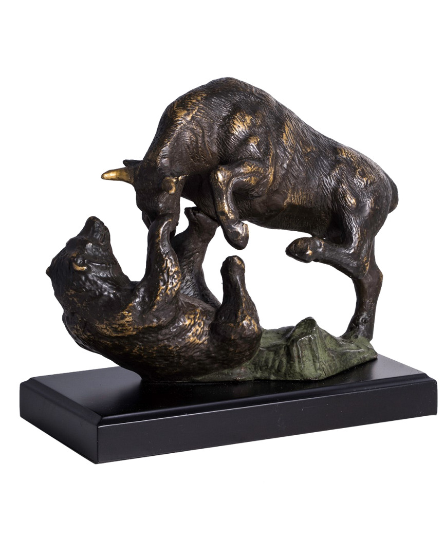 Bull & Bear Fight Sculpture