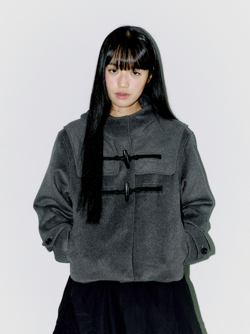 WOOL DUFFLE SHORT COAT