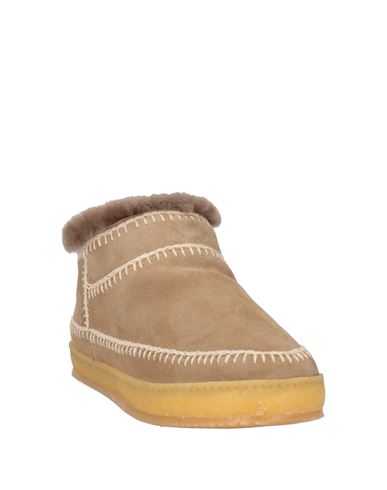 Woman Ankle boots Beige Size 10 Leather