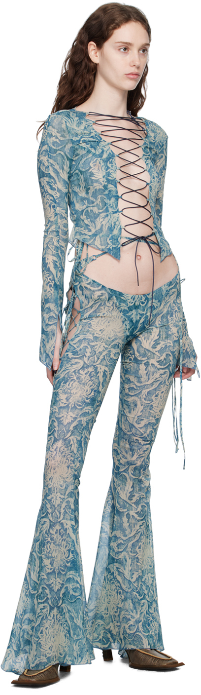 Blue Glimmer Slacks