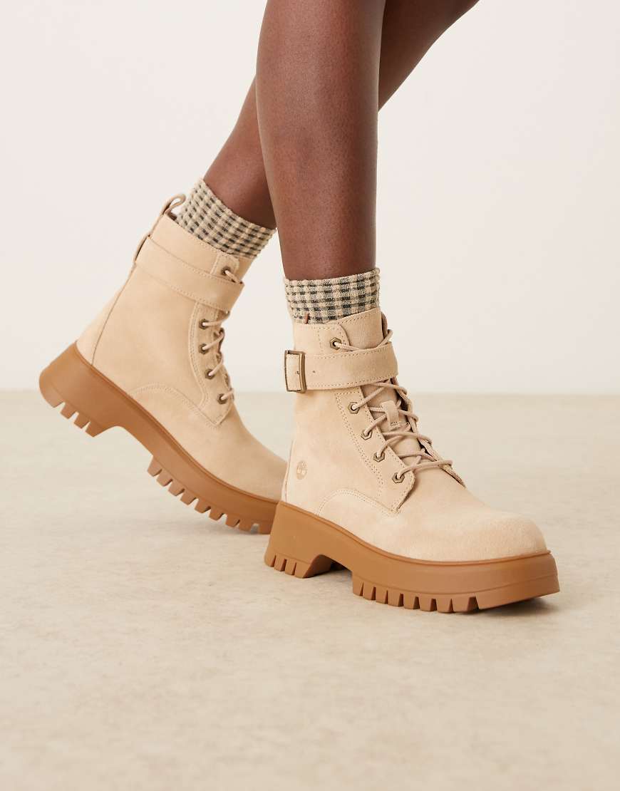 Cora Valley lace boots in light beige-Neutral