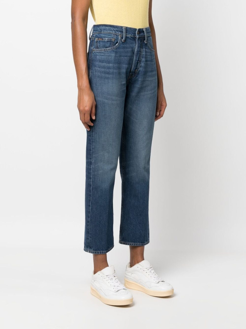 3X1 Rigid high-waist cropped jeans - Blue