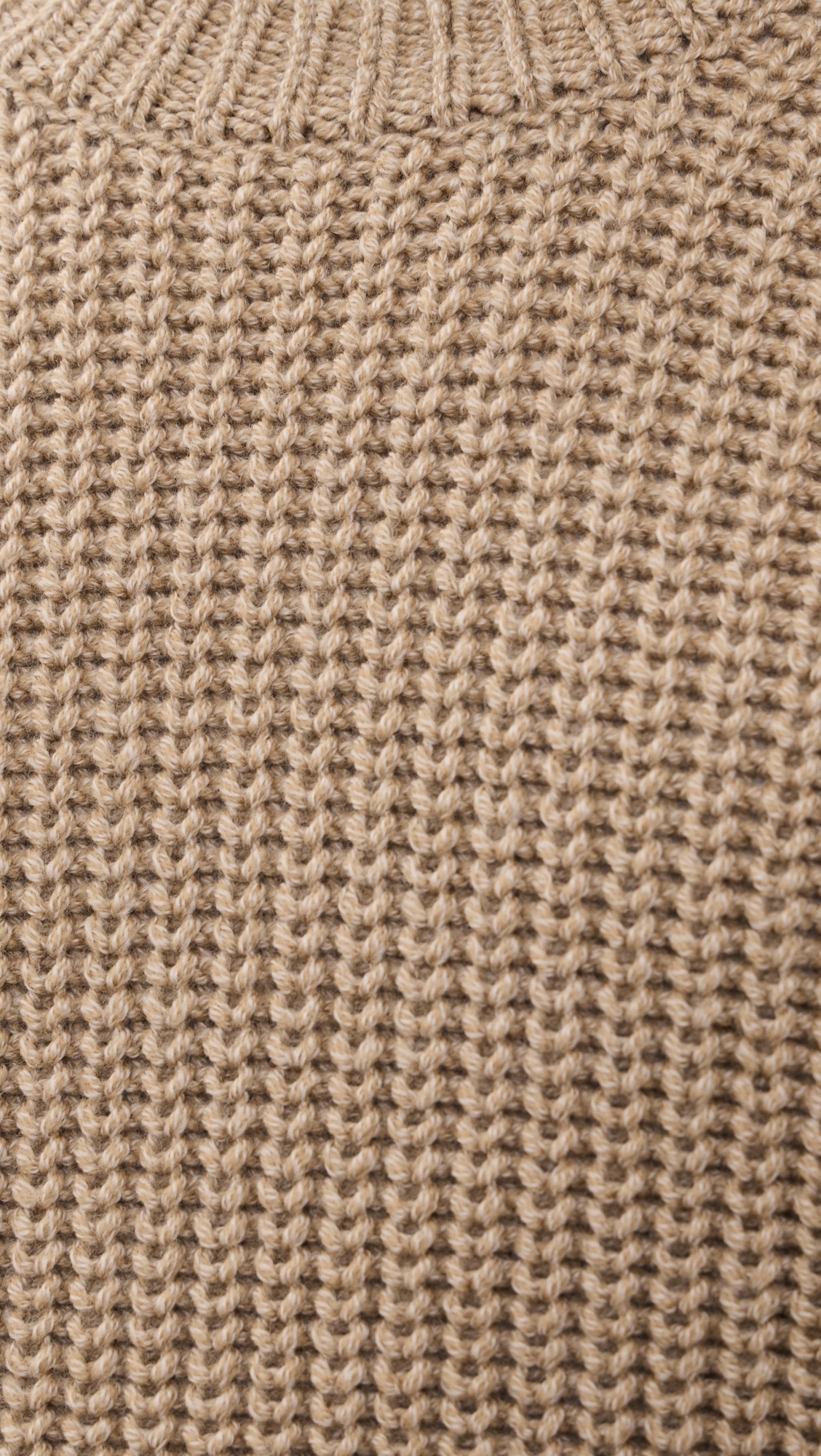 Utility Shaker Crew Neck Sweater H River Sand