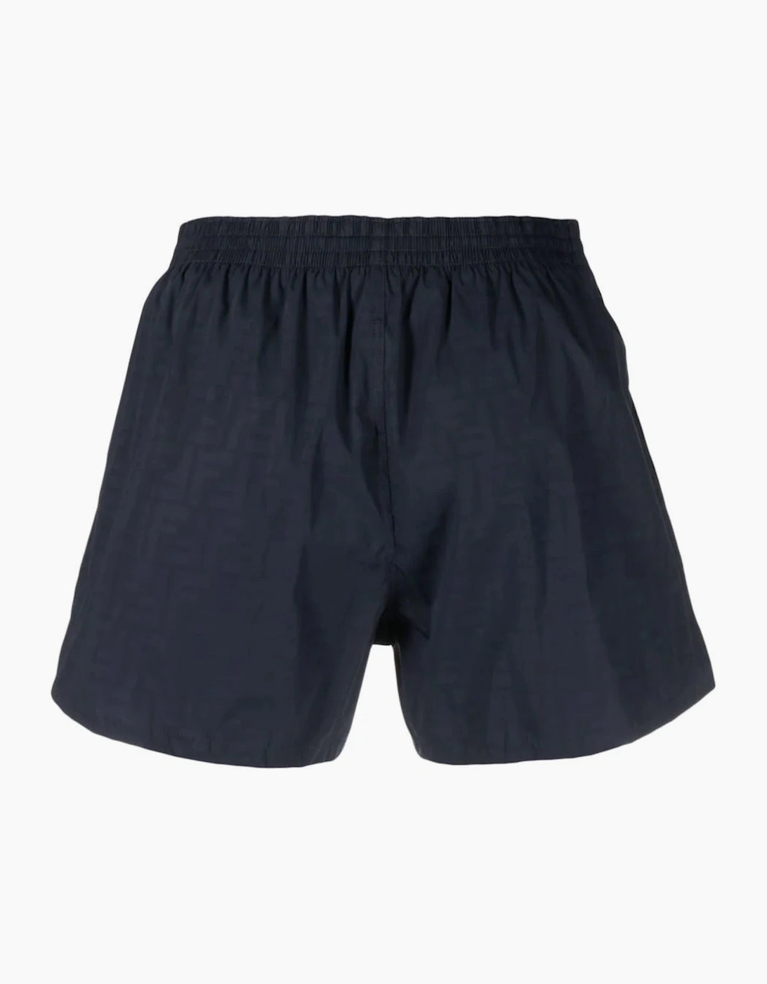 Men's Fendi FF Monogram Swimshorts Navy Blue - Black