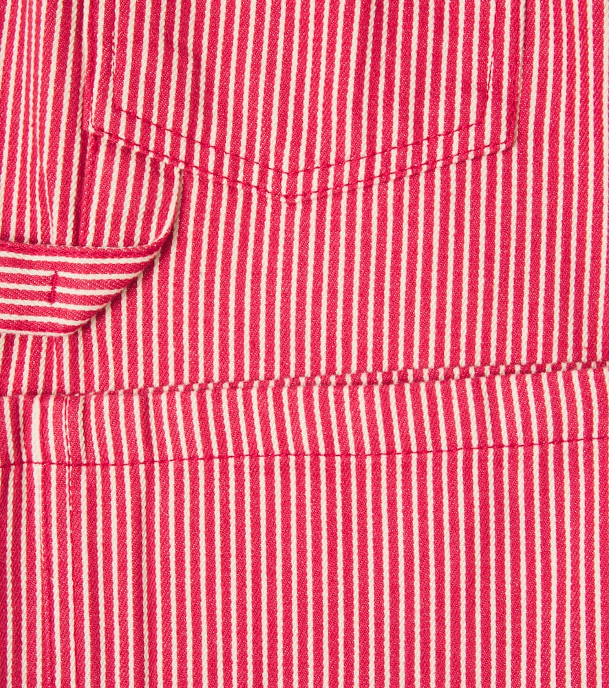 Konges Sløjd Luc striped cotton twill pants