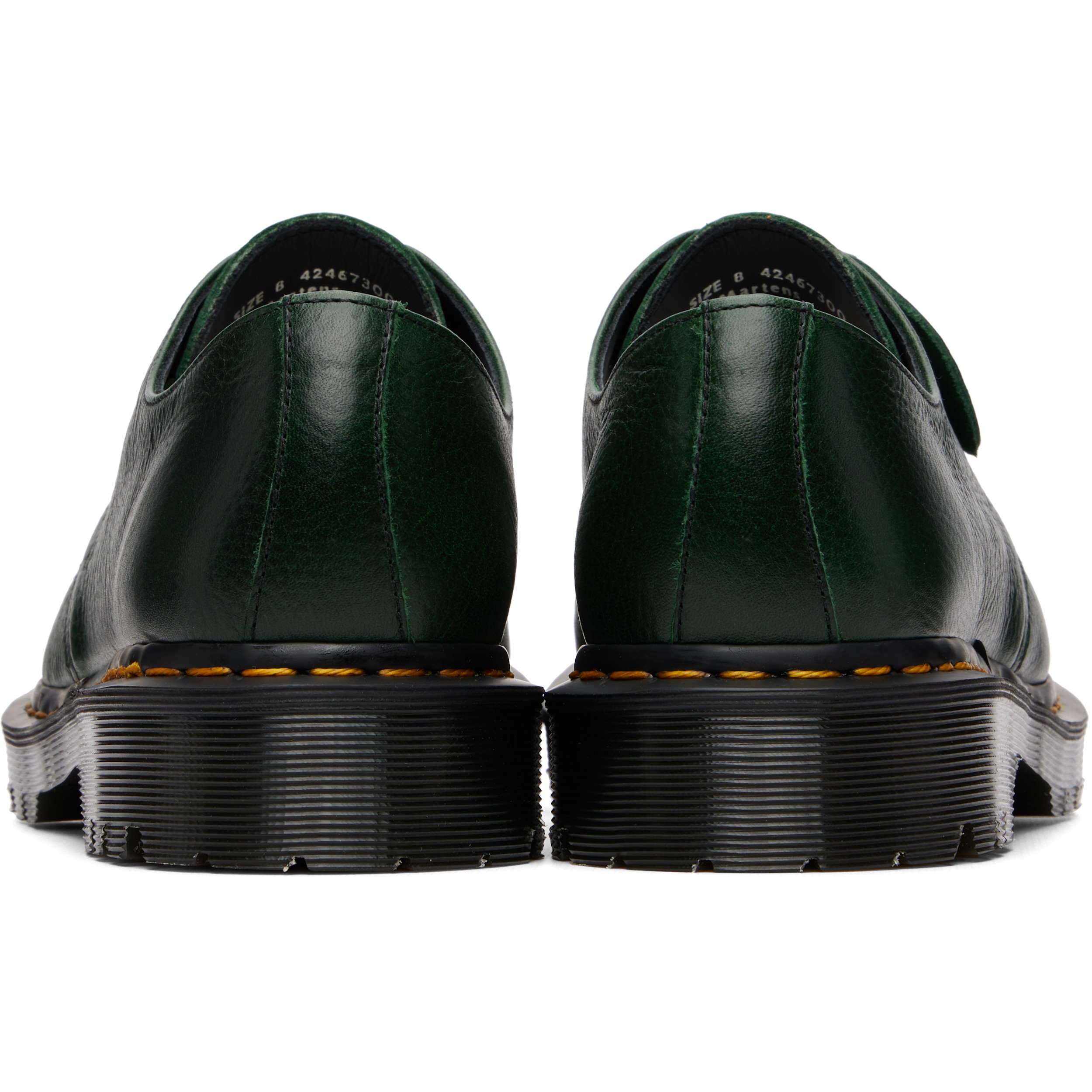 Green 1461 'Made In England' Buckingham Leather Derbys