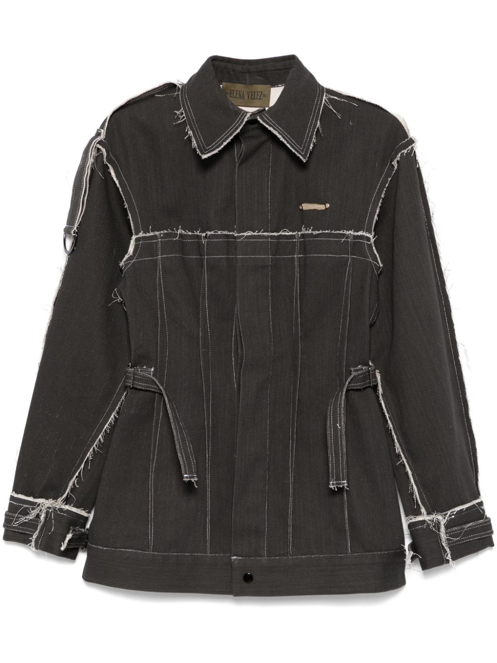 Darted denim jacket - Grey