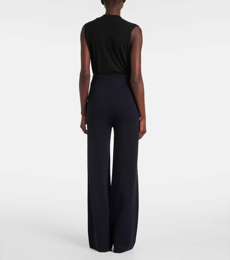 Wilma virgin wool wide-leg pants