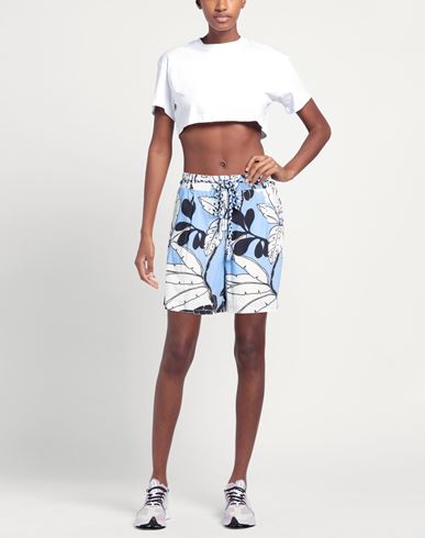 U & b Woman Shorts & Bermuda Shorts Light blue Size L Cotton