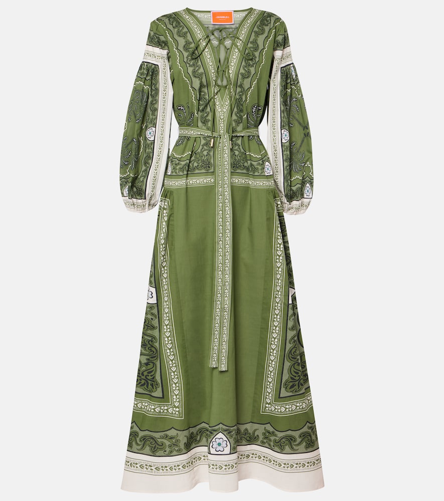 Viviana printed cotton muslin maxi dress