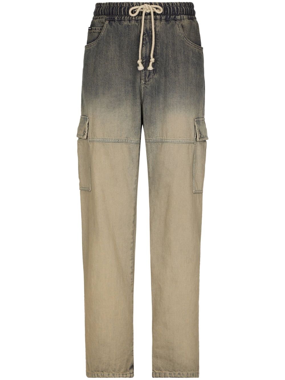 Drawstring cargo jeans - Neutrals