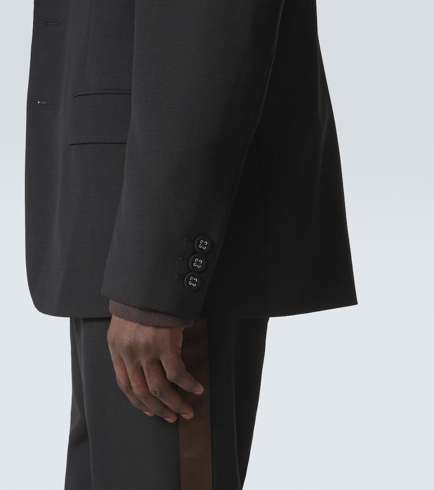 Alto satin-trimmed virgin wool blazer