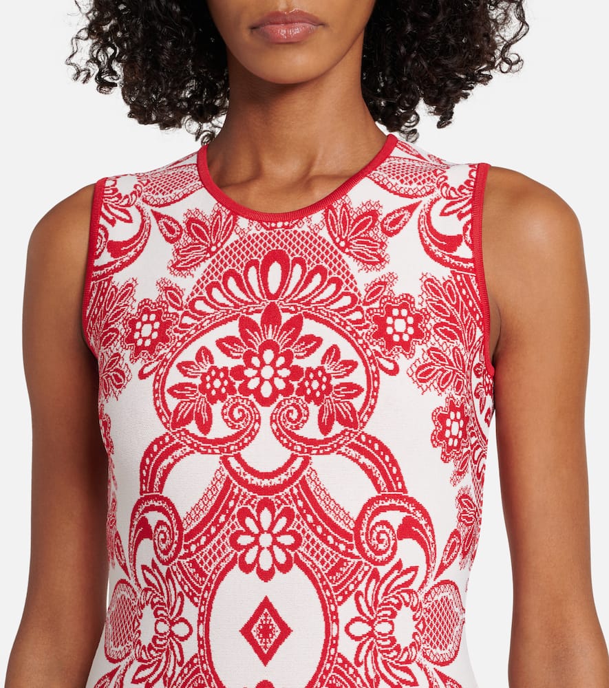 Jacquard midi dress