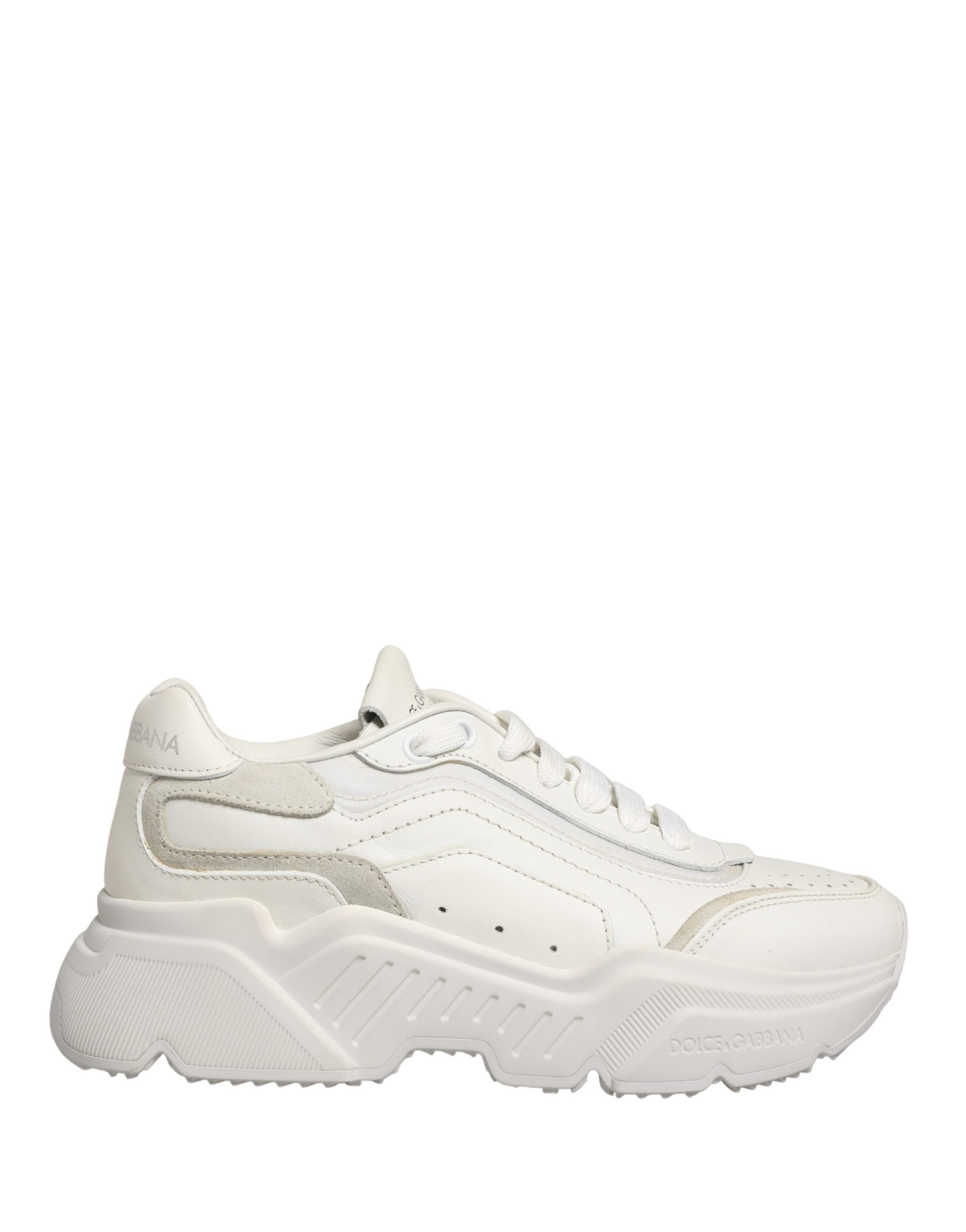 Men's White Leather Daymaster Low Top Sneakers Shoes Nylon Acrylic 87lf