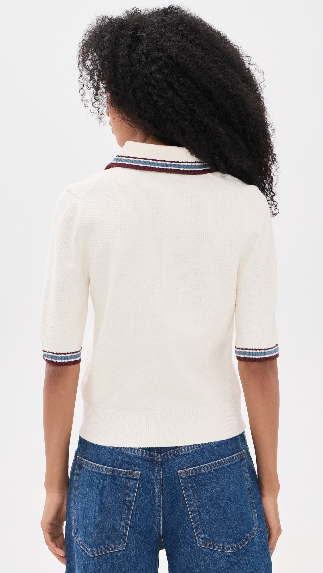 Quinelle Knit Polo Ecru