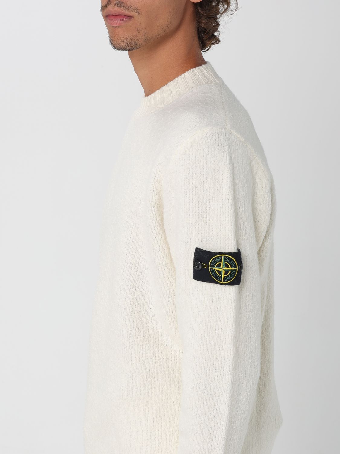 Sweater Men color Yellow Cream