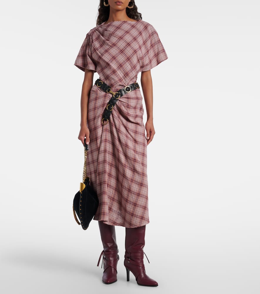 Neyela checked cotton T-shirt