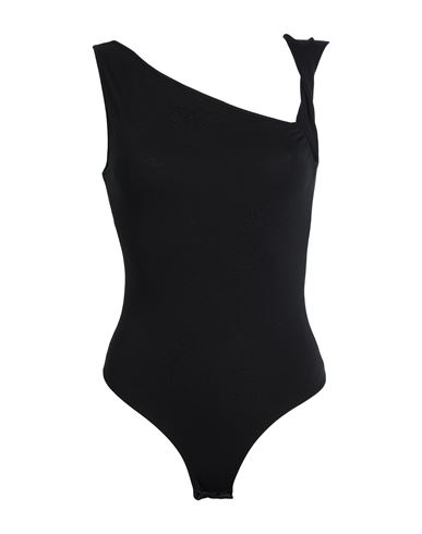 Feminine Body Woman Bodysuit Black