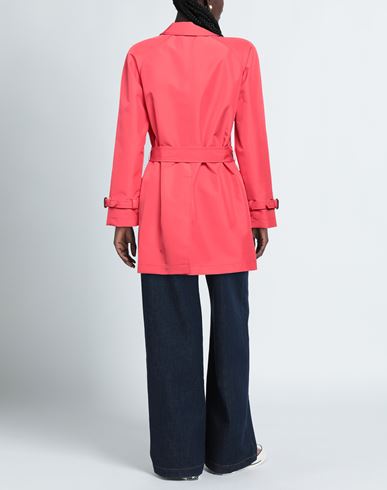 Sealup Woman Overcoat & Trench Coat Tomato red Size 4 Polyester