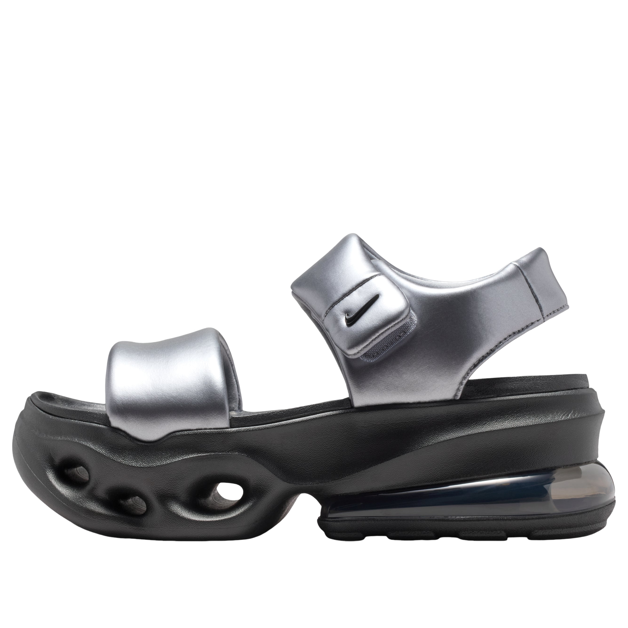 (WMNS) Air Max Halo Sandals 'Metallic Cool Grey Black'