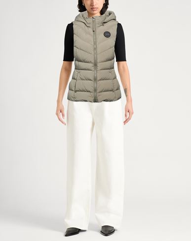 Woman Puffer Sage green Size M Polyamide, Elastane