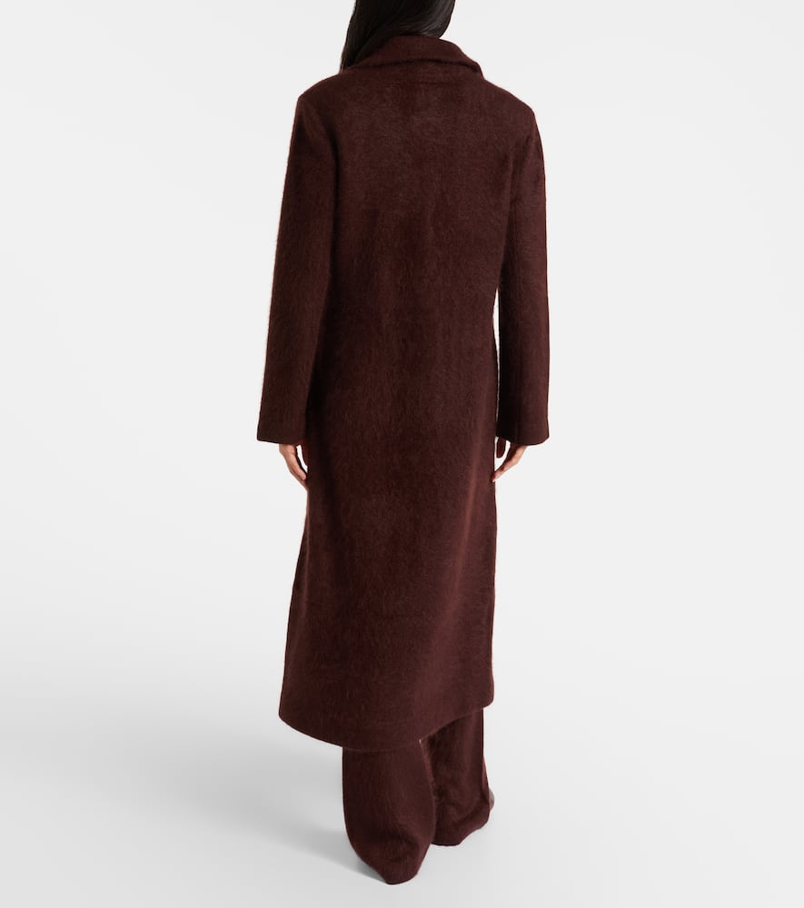Fluffy Statement wool-blend coat