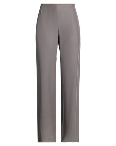 Woman Pants Grey Size 12 Acetate, Silk