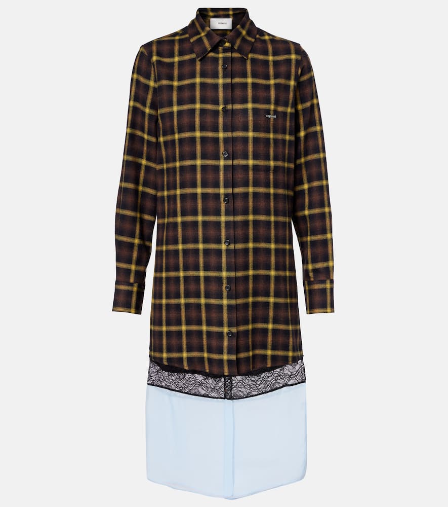 Checked shirt dress