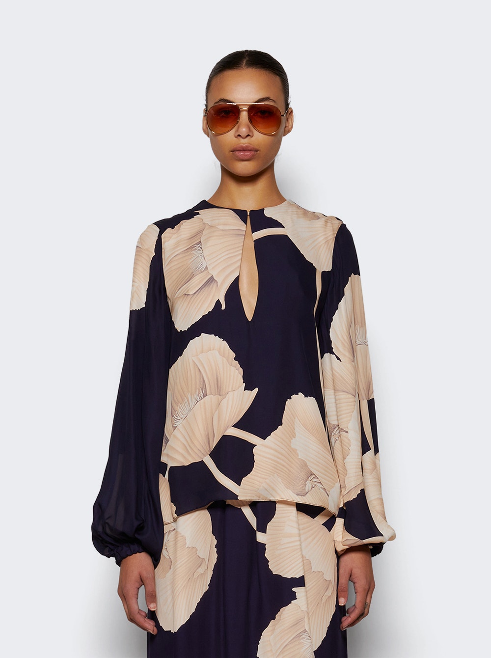 Gotas Florales blouse - Blue