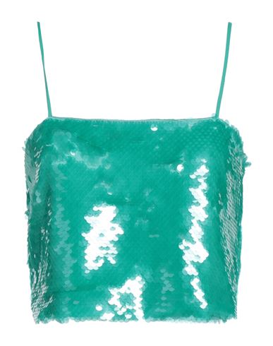 Woman Top Green Size 6 Polyester