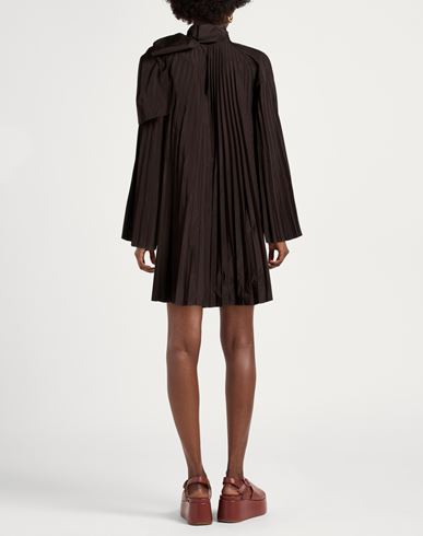P. a.r. o.s. h. Woman Mini dress Chocolate brown Size M Polyester