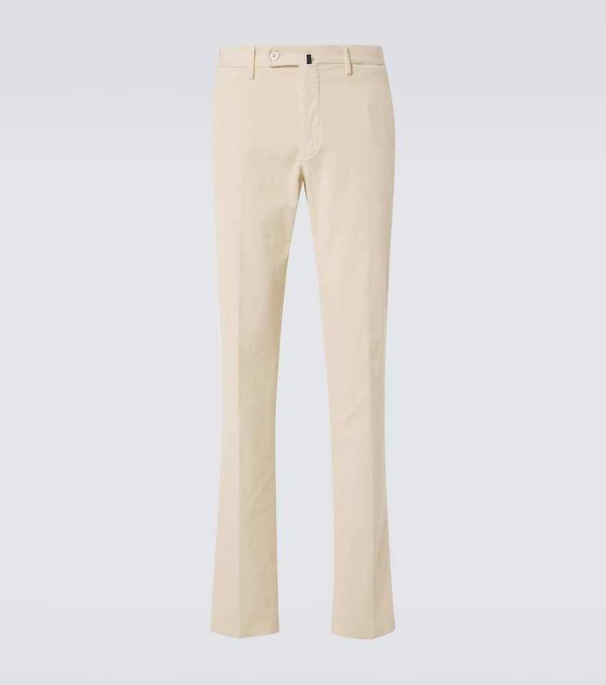 Cotton corduroy straight pants