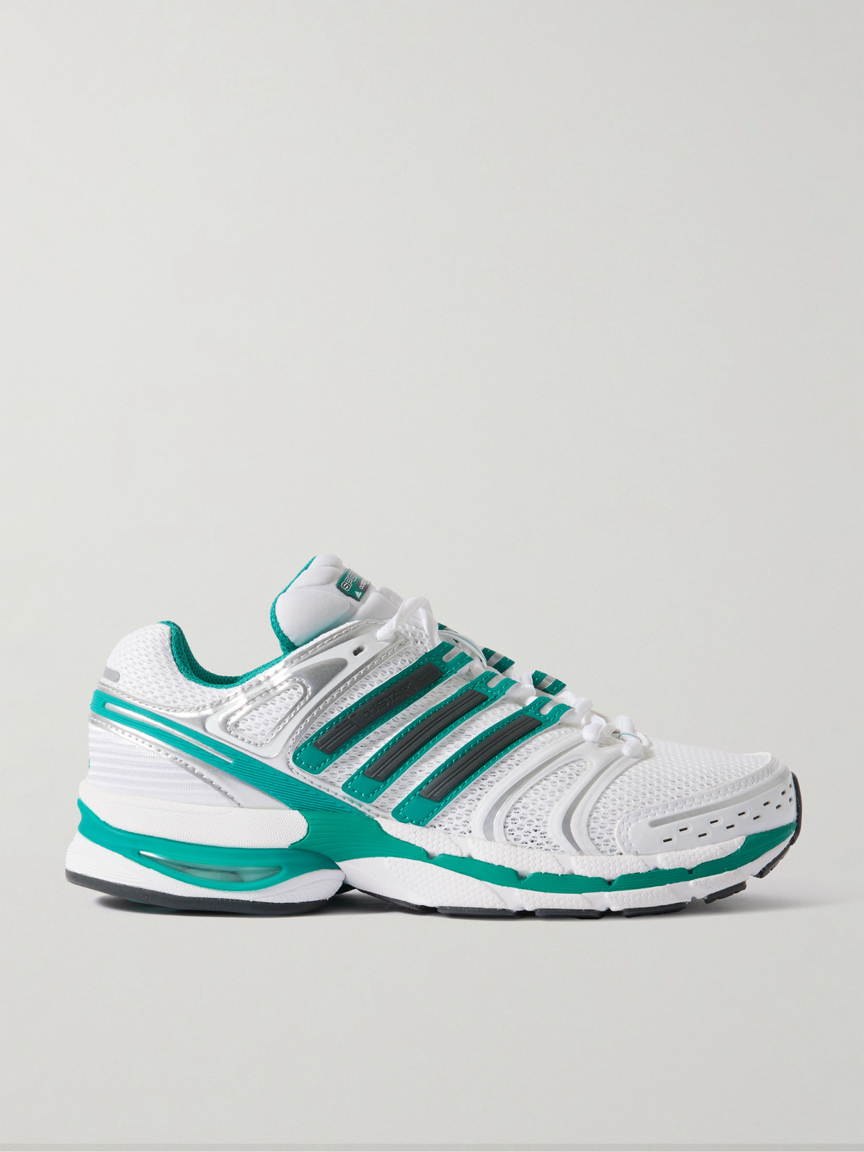 + Sporty & Rich Adistar Control 5 Rubber-trimmed Mesh Sneakers - Off-white