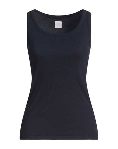 Woman Tank top Midnight blue Size S Cotton
