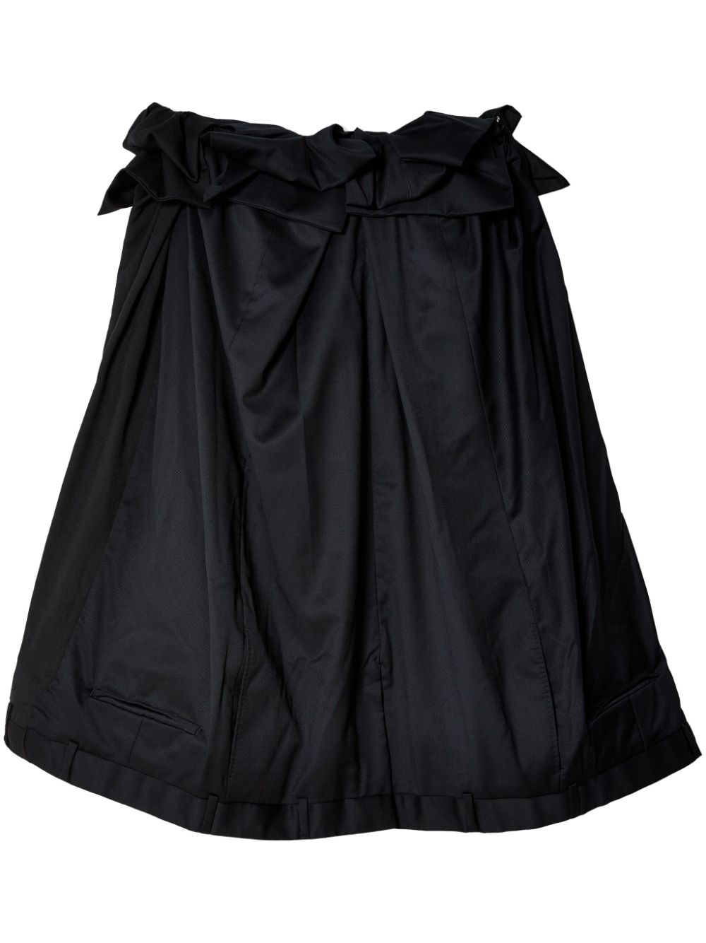 Upside Down bow-detail miniskirt - Black