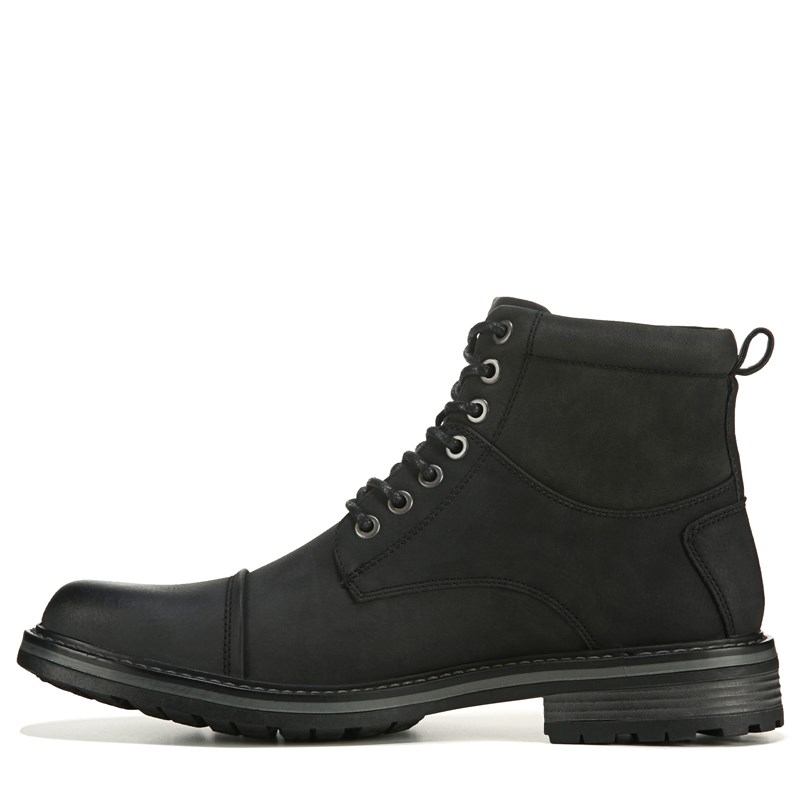 Men's Redding Lace Up Cap Toe Boots (Black)