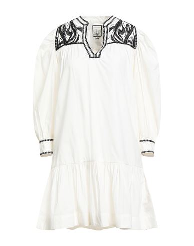 Woman Mini dress Ivory Size XS Cotton