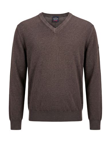 Man Sweater Dark brown Size L Virgin Wool