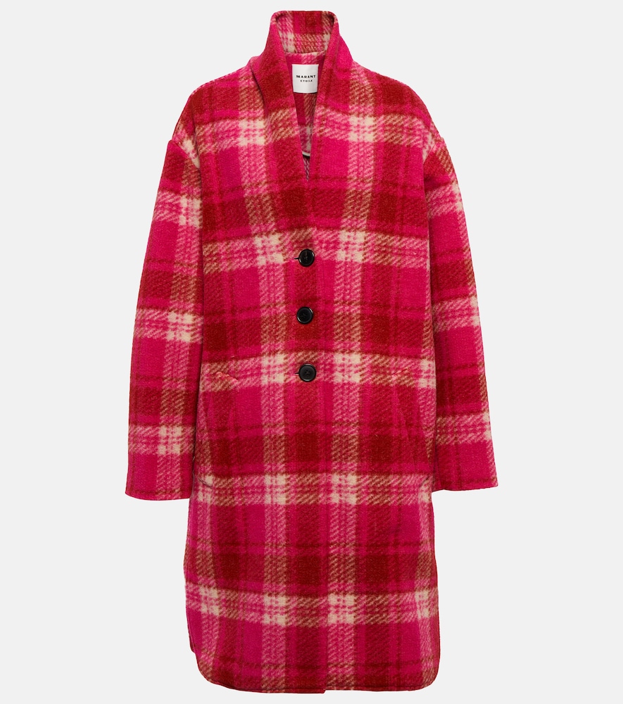 Checked flannel coat