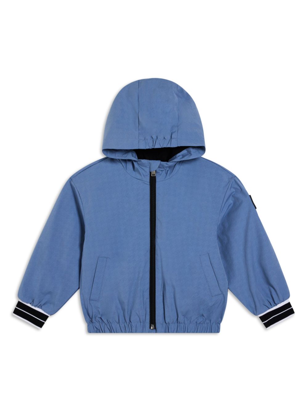 Logo-appliqué windbreaker - Blue