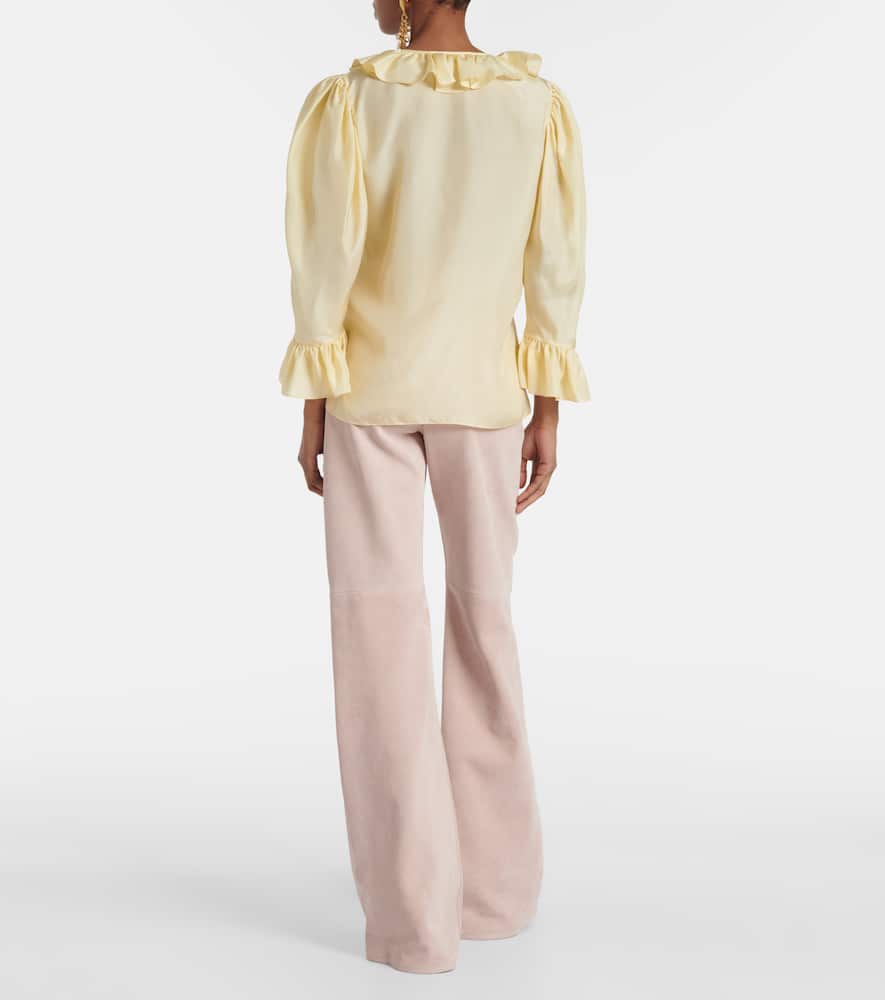 Chloé Ruffled silk habutai blouse