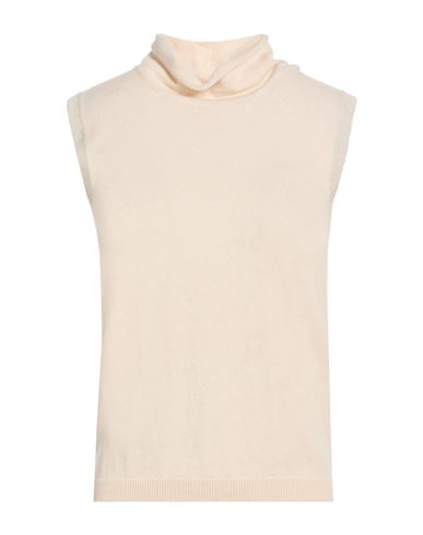 Woman Turtleneck Beige Size 6 Virgin Wool, Viscose, Cashmere, Polyester, Metallic fiber