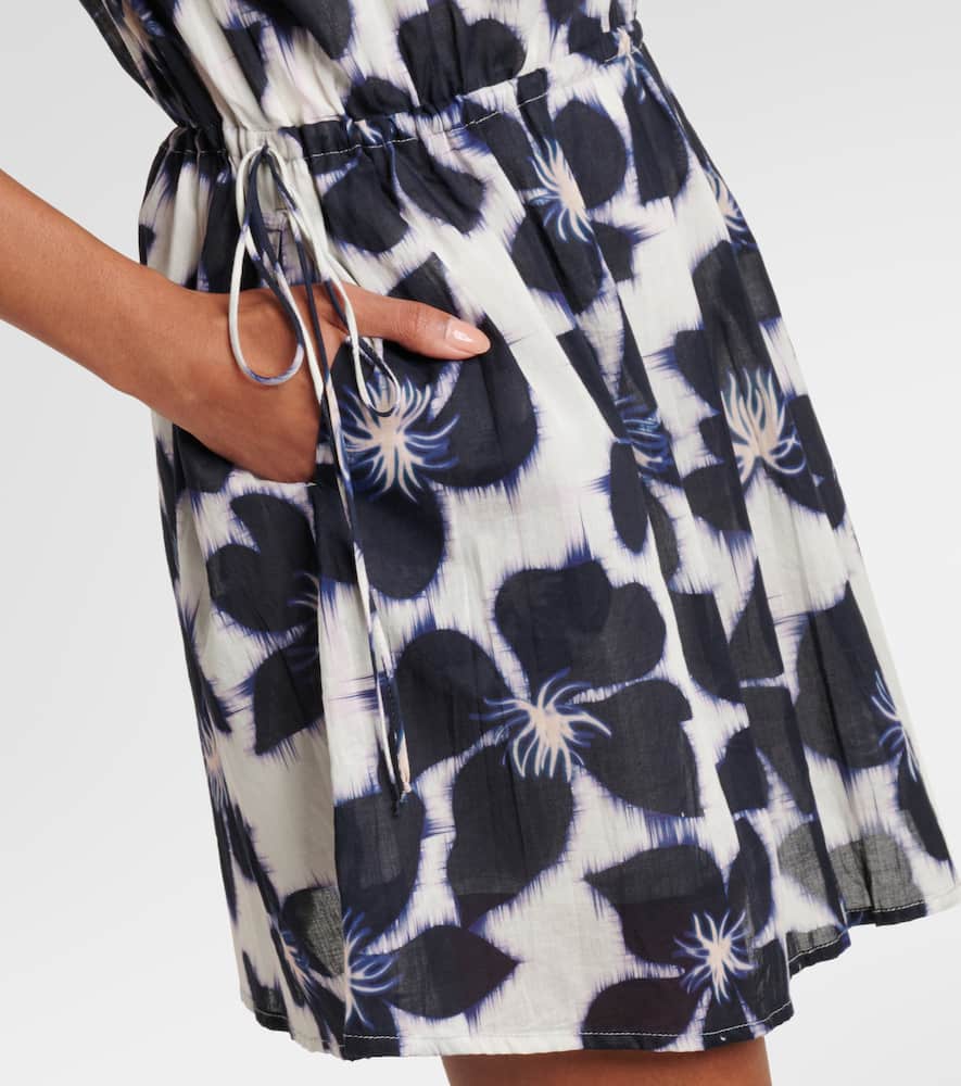 Hazel floral cotton voile minidress