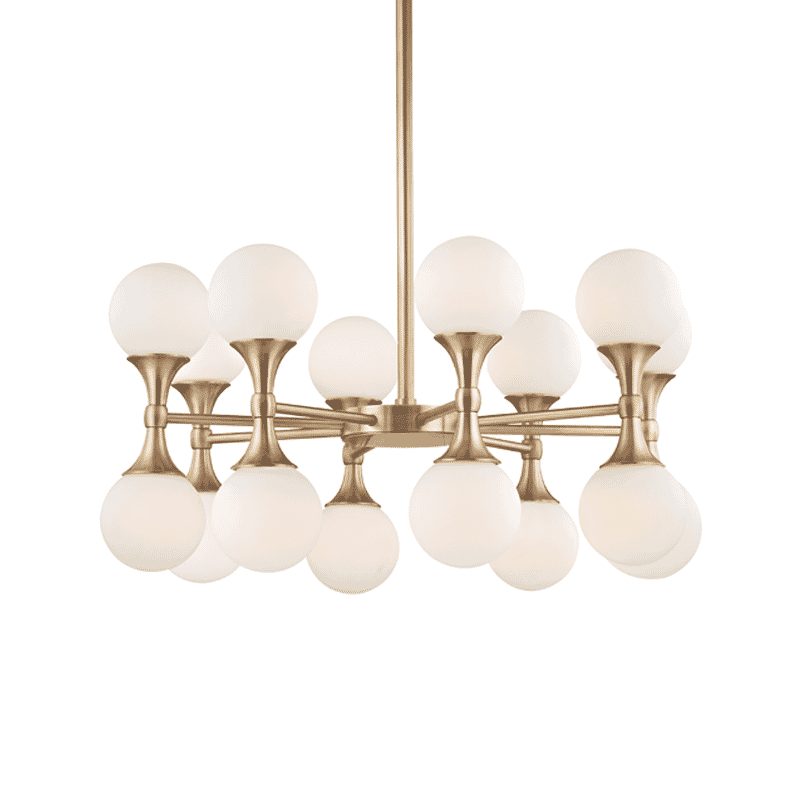 Astoria 16-Light Chandelier in Aged Bra