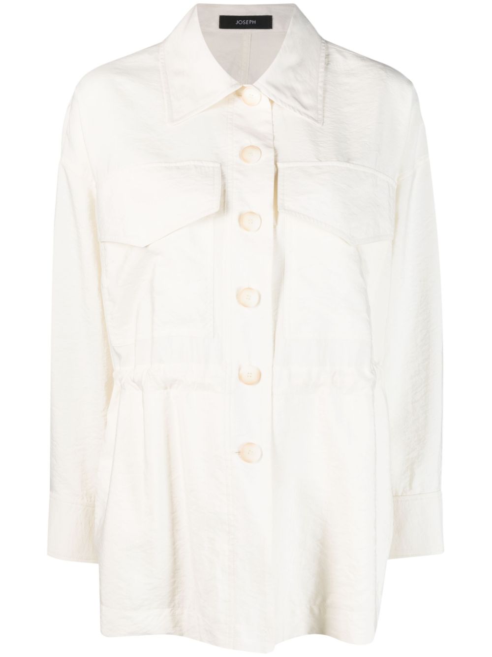Welbeck drawstring shirt jacket - Neutrals