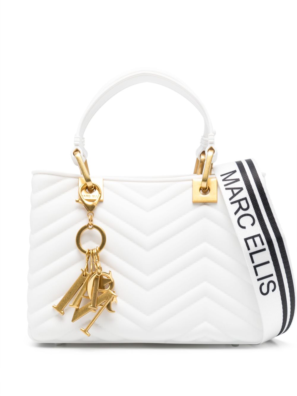 Krissy M tote bag - White
