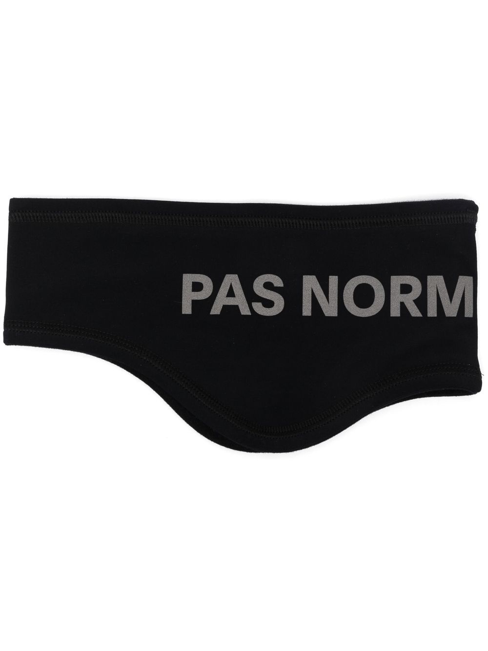 Logo-print headband - Black
