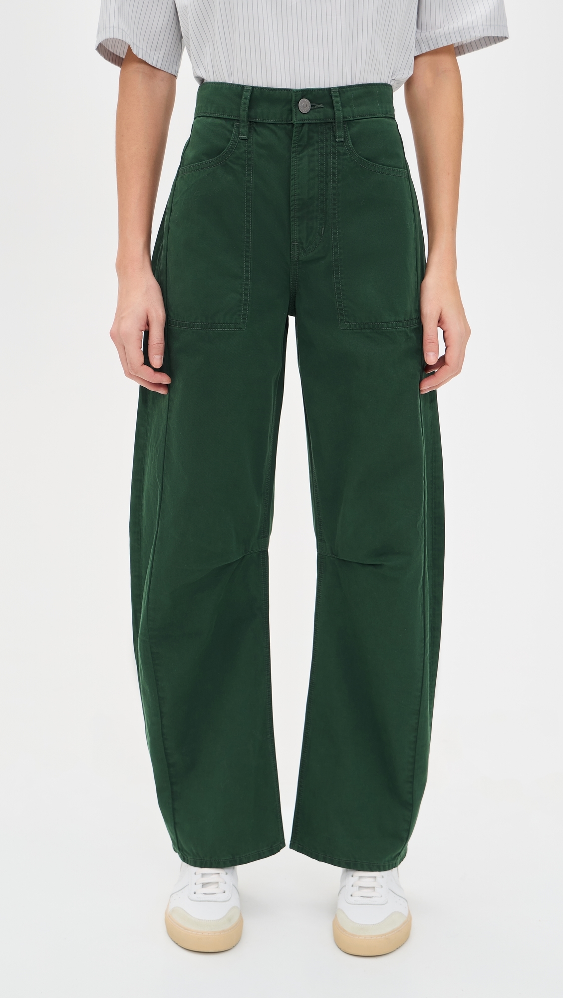 Sloan Barrel Leg Jeans Dark Hunter Green