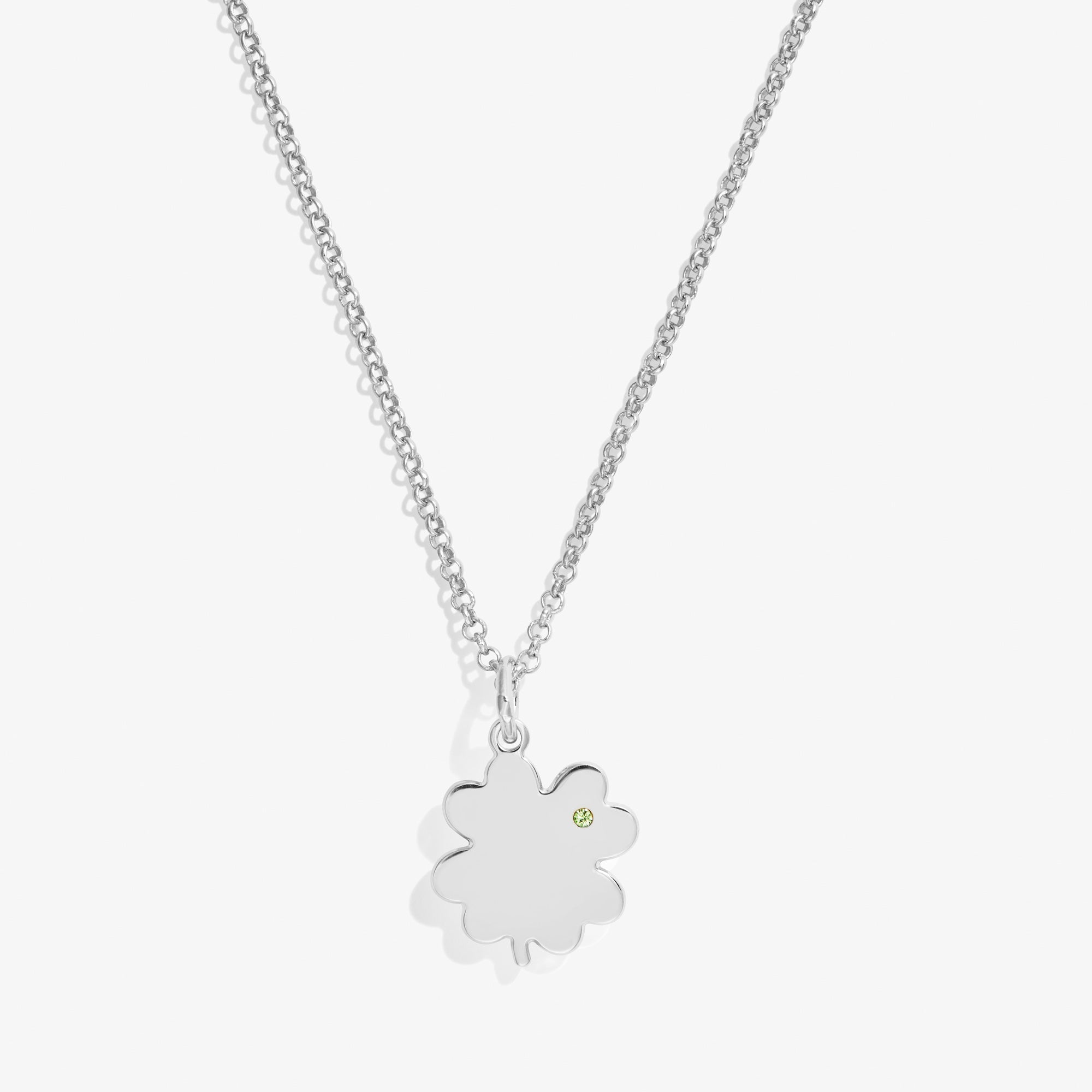 "Four-Leaf Clover Necklace, 21""