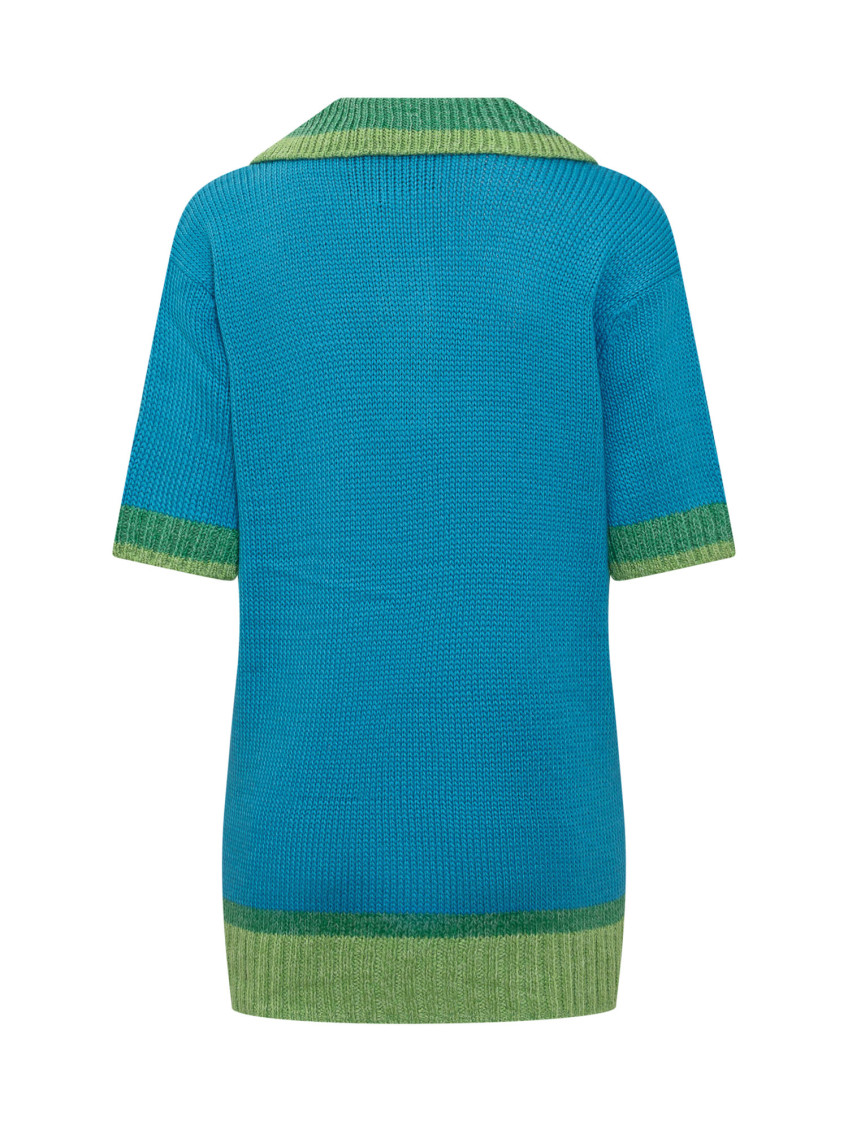 Blue Knitted Sweater